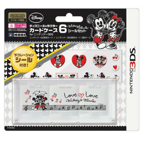 Disney Character Card Case 6 Seal Set for Nintendo 3DS (Mickey & Minnie)