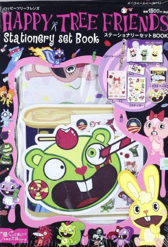 Happy Tree Friends Stationery Set Book W/Pen Case/Ballpoint/Post