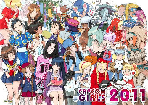 Gyakuten Saiban - Monster Hunter - Rockman - Sengoku Basara - Street Fighter II - Vampire - Wall Calendar - Capcom Girls Calendar - 2011 (Capcom)[Magazine]