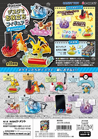Pocket Monsters - Lizardon - Candy Toy - Pokémon Desk de O-Yakutachi Figure 2 - Hanko Stand - 2 (Re-Ment)