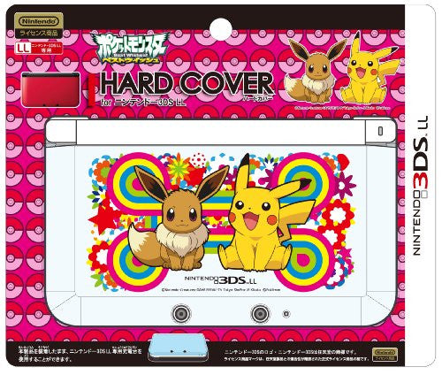 Pocket Monsters Hard Cover for Nintendo 3DS LL (Pikachu & Eievui)