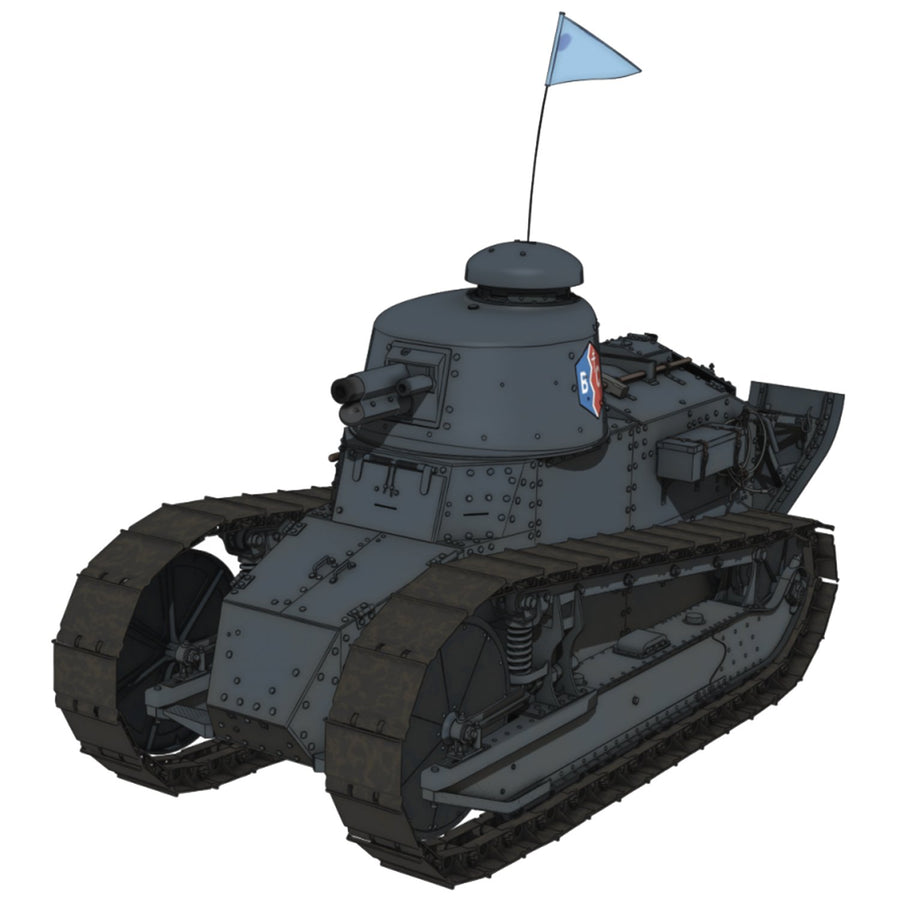 Girls und Panzer: Saishuushou - FT-17 - 1/72 - BC Freedom Academy (Platz, FlyHawk)