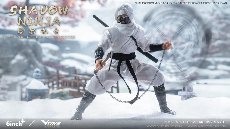 SN003 - Shadow Ninja - White (VTOYS×6INCH)