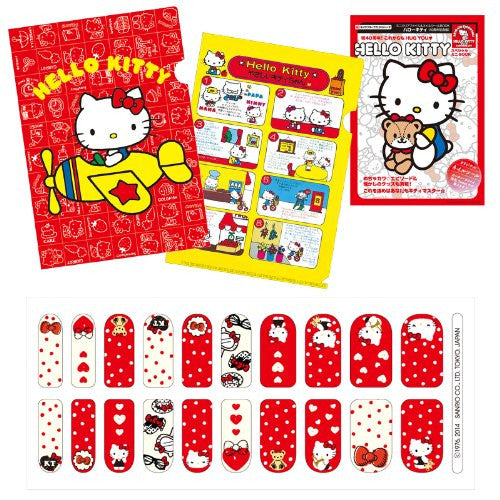 Hello Kitty   Mini Clear File And Nail Seal Book