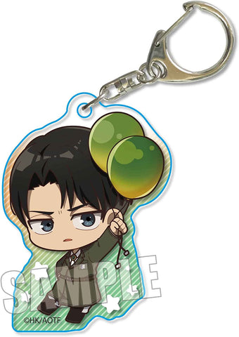 Shingeki no Kyojin - Levi - Acrylic Keychain - Pukasshu - Balloon ver. (Bell House)