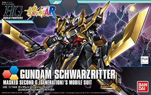 Gundam Build Fighters Amazing Ready - HGBF - Gundam Schwarzritter - 1/144 (Bandai)