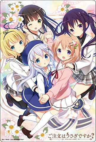 Gochuumon wa Usagi Desu ka? - Hoto Kokoa - Kafuu Chino - Tedeza Rize - Ujimatsu Chiya - Kirima Sharo - Mousepad - Large Format Mousepad (Broccoli)