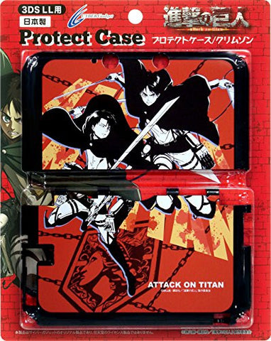 Shingeki No Kyojin Protect Case for 3DS LL (Crimson)