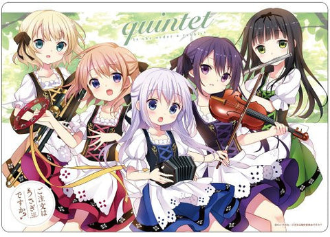 Gochuumon wa Usagi Desu ka? - Hoto Kokoa - Kafuu Chino - Kirima Sharo - Tedeza Rize - Ujimatsu Chiya - Mousepad (Zext Works)
