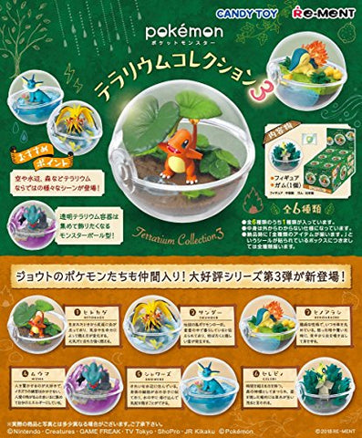Pocket Monsters - Candy Toy - Pocket Monsters Terrarium Collection 3 - 1 (Re-Ment) - Set of 6