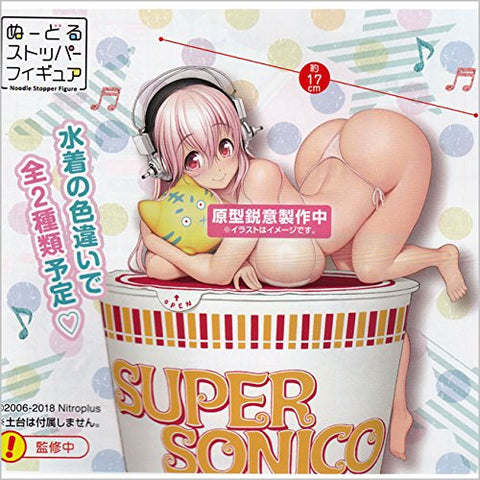 SoniComi (Super Sonico) - Sonico - Noodle Stopper Figure - Rinyaa Aru! - Set Black and White