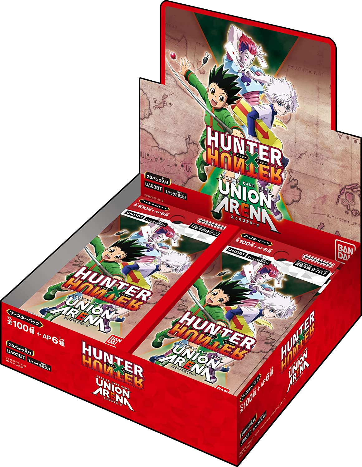 hunter x hunter booster box english Union Arena TCG - Vol. 2 UEX04BT 673 card +6 AP card types*Also includes alternate art and/or design cards from the above types. Union Arena TCG: Hunter x
