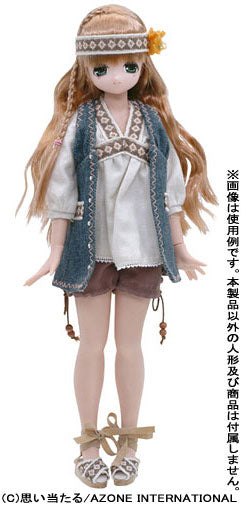 Doll Clothes - PureNeemo - PureNeemo S Size Costume - Bohemian Tunic - 1/6 - Beige (Azone)　