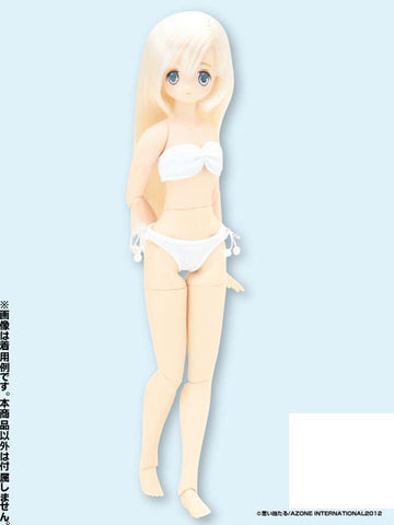 Doll Clothes - PureNeemo - PureNeemo M Size Costume - Bandeau Bikini Swimsuit - 1/6 - White ver. (Azone)