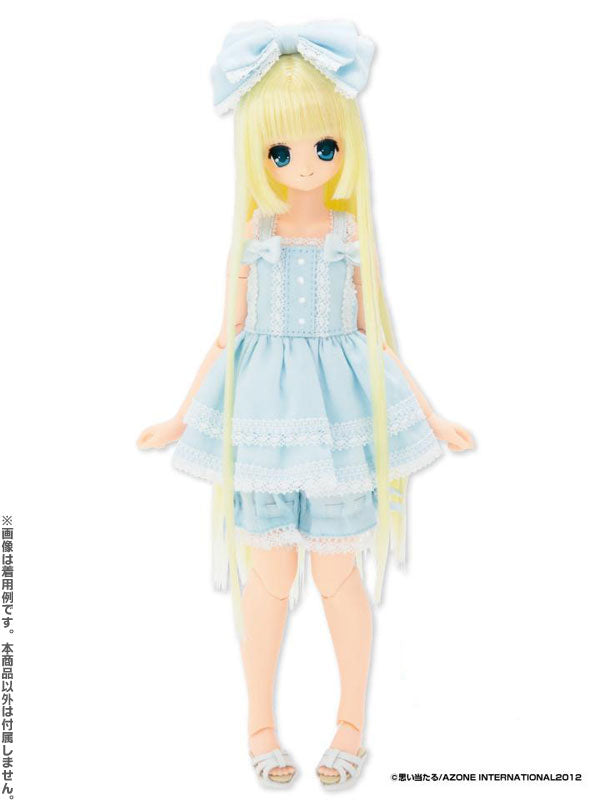 Doll Clothes - PureNeemo - PureNeemo S Size Costume - Angelica Tunic Camisole Dress Set - 1/6 - Sax (Azone)　