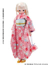 Doll Clothes - Hakama set - Plums in Spring Pink & Light Purple - 115 (Azone)