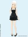50cm Doll Wear - 50 Frilly Shirring Camisole / Black (DOLL ACCESSORY)