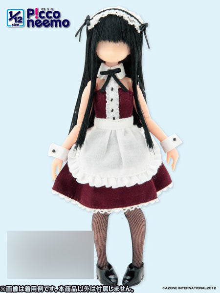 Doll Clothes - Picconeemo Costume - Konamaiki Lolita Maid - 1/12 - Bordeaux (Azone)