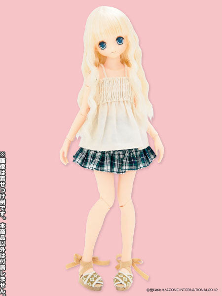 Doll Clothes - PureNeemo - PureNeemo XS Size Costume - KushuKushu Shirring Camisole - 1/6 - Beige (Azone)