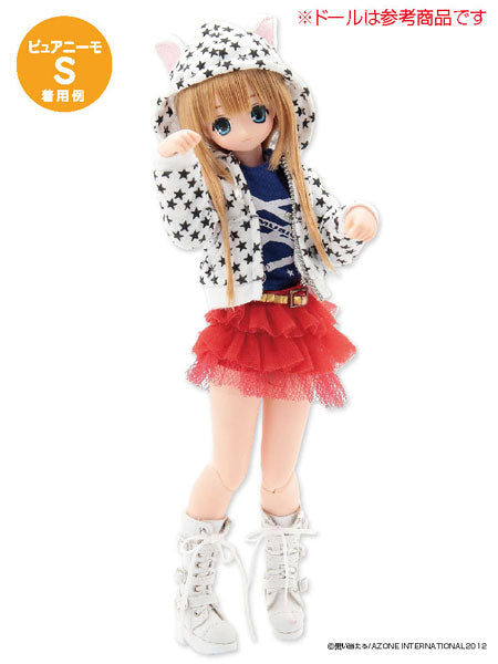 Doll Clothes - PureNeemo - PureNeemo S Size Costume - Bandage Rock T-Shirt - 1/6 - Blue (Azone)　