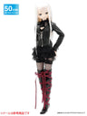 50cm Doll Wear - 50 Laced Garterbelt & Stocking / Black (DOLL ACCESSORY)