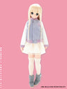 Doll Clothes - PureNeemo - PureNeemo FannyFanny - PureNeemo S Size Costume - Fanny Fanny Stadium Jumper with Logo - 1/6 - Purple x White (Azone)　