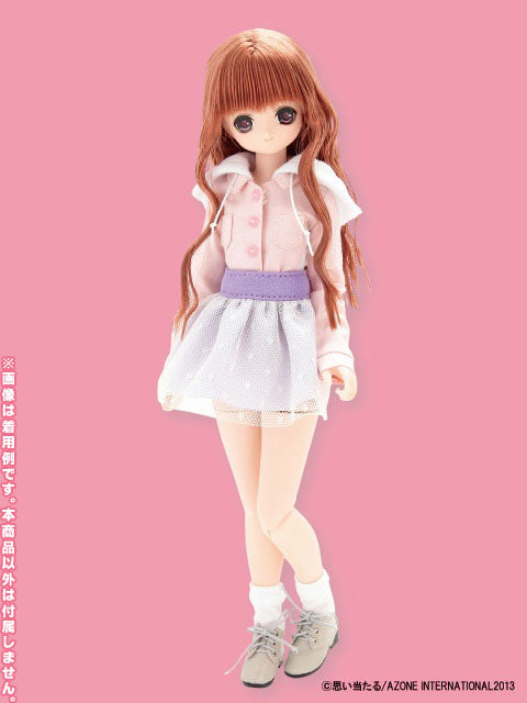 Doll Clothes - PureNeemo - PureNeemo FannyFanny - PureNeemo S Size Costume - Fanny Fanny Fake Hooded Shirt - 1/6 - Pink (Azone)　