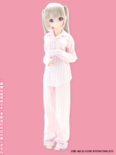 50cm Doll Wear - 50 Boyfriend's Pajama/ Pink Stripe (DOLL ACCESSORY)