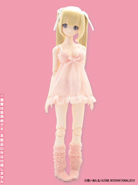 50cm Doll Wear - 50 Fluffy Baby Doll Set/ Pink (DOLL ACCESSORY)