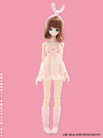 50cm Doll Wear - 50 Fluffy Baby Doll Set/ Pink (DOLL ACCESSORY)