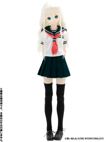 50cm Doll Wear - 50 Sailor Summer Uniform Set/ White x Navy (DOLL ACCESSORY)