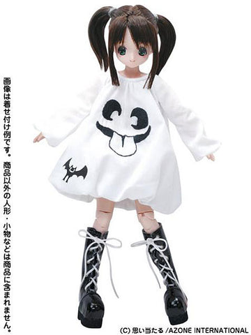 21/23cm Little Body (ALB) Wear - 23cm Ghost One-piece Dress / White (DOLL ACCESSORY)