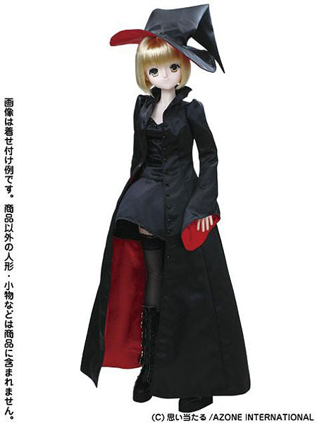 For 60cm Dolls - Halloween Witch Costume Set Black (DOLL ACCESSORY)