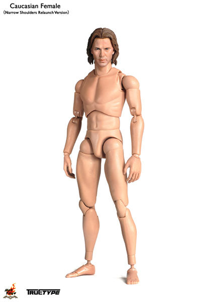 Hot Toys TrueType 1/6 Scale Action Figure Body: New Generation/ Caucasian Male (Narrow Shoulders Relaunch Version)