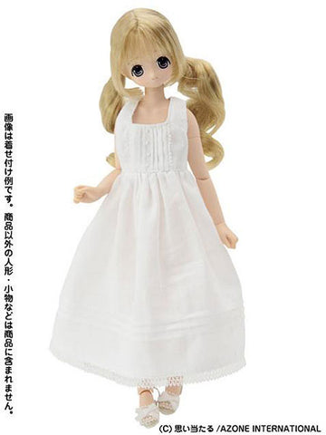 27cm/Pure Neemo Size Spring Dress White (DOLL ACCESSORY)