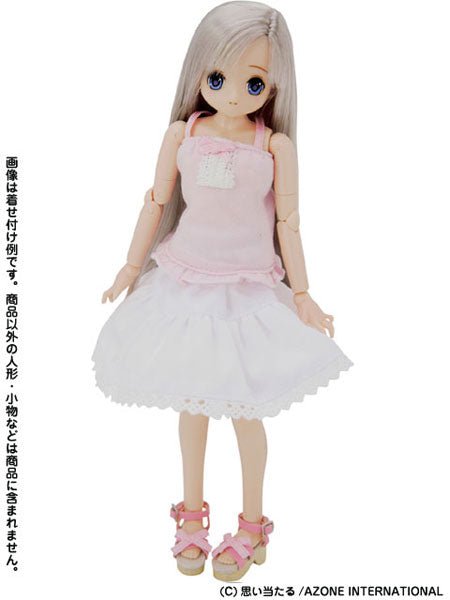 Doll Clothes - PureNeemo - PureNeemo XS Size Costume - Circular Skirt - 1/6 - White (Azone)　