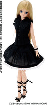 27cm Doll Wear - Circular Skirt / Black (DOLL ACCESSORY)