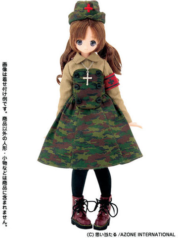 PureNeemo - Doll Clothes - Cute Military Nurse Set - 1/6 - Green Camouflage (Azone)　