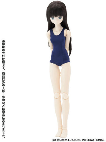 Doll Clothes - School Swimsuit - 1/3 - Navy Blue (Azone)　
