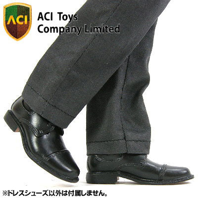 1/6 Figure Men's Shoes - Dress Shoes Black Ver. (DOLL ACCESSORY)　