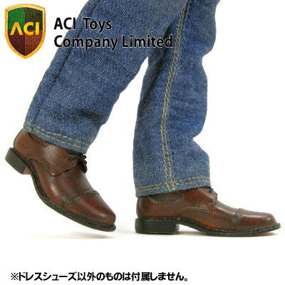 1/6 Figure Men's Shoes - Dress Shoes Brown Ver. (DOLL ACCESSORY)　