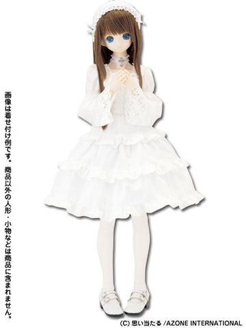 50cm Doll Wear - 50 Claudia One Piece / White (DOLL ACCESSORY)