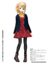 50cm Doll Wear - 50 Fluffy Long Cardigan / Navy (DOLL ACCESSORY)