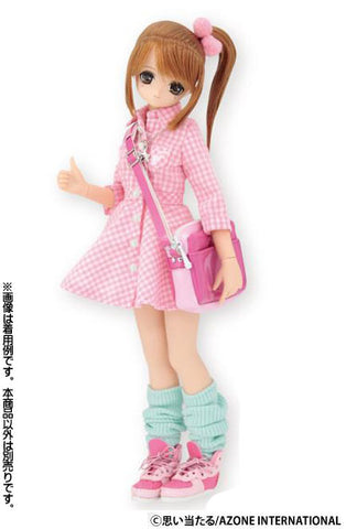 PureNeemo - Doll Clothes - Fanny Fanny Gingham Check One-piece - 1/6 - Pink Check (Azone)　