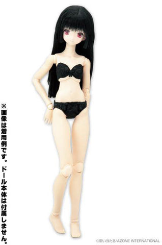 50cm Doll Wear - 50 Lace Bra & Shorts Set / Black (DOLL ACCESSORY)