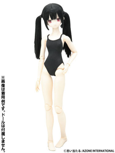 50cm Doll Wear - 50 Racing Swimsuit / Black (DOLL ACCESSORY)