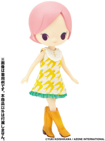 Luna Rock Recommended Wear - Little ChouxChoux Swallow Dress Yellow (DOLL ACCESSORY)