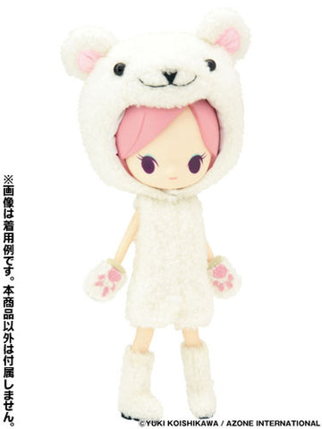 Luna Rock Recommended Wear - Little ChouxChoux Fluffy Plush Outfit Set Polar Bear (DOLL ACCESSORY)