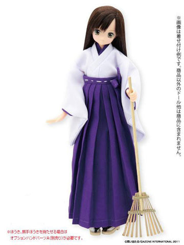 Doll Clothes - PureNeemo - PureNeemo M Size Costume - PNM038 - PNM Miko Clothes Set - 1/6 - White X Purple (Azone)　