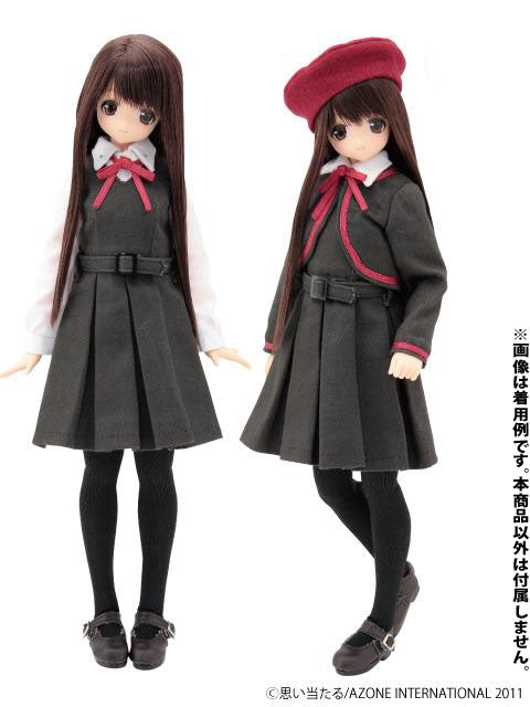 Doll Clothes - PureNeemo - PureNeemo M Size Costume - Saint Iferia Girls School Winter Uniform Set - 1/6 - Grey (Azone)　